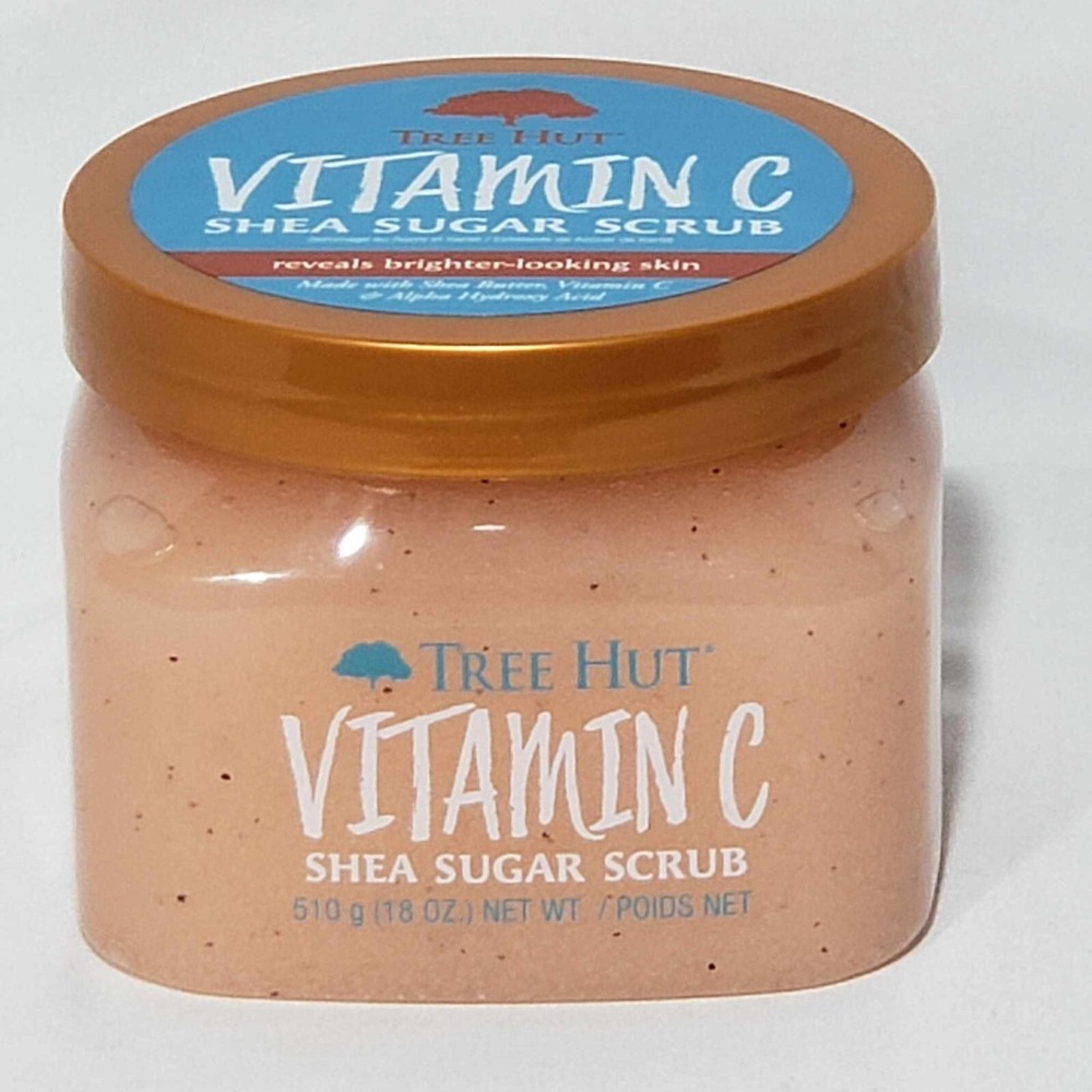 Tree Hut Vitamin C Shea Sugar Scrub Ultra Hydrating and Exfoliating 18oz